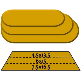 Rounded Rectangular Stack (3 Piece) Pottery Form Set Rounded Rectangular Stack (3 Piece) Pottery Form Set